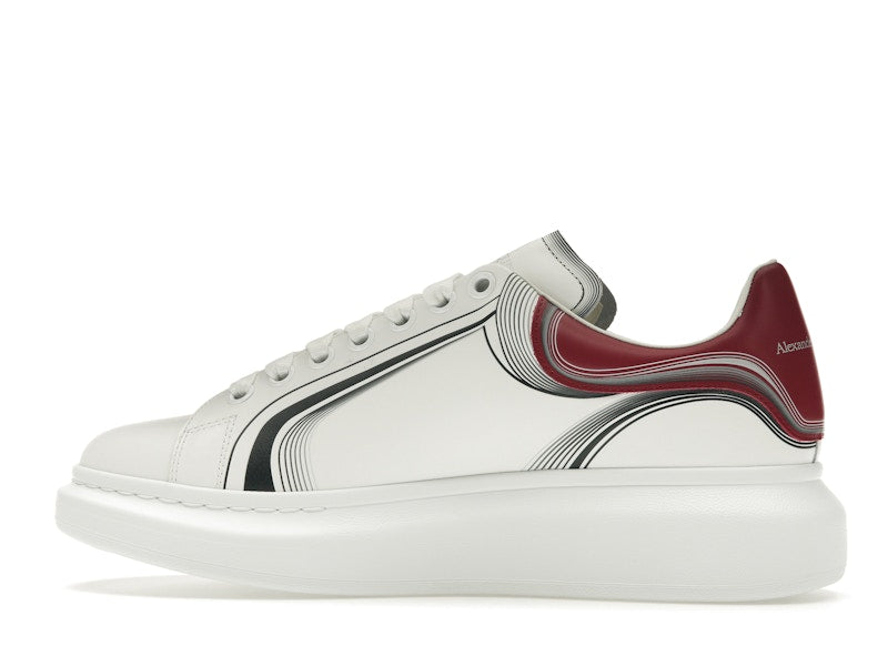 Alexander McQueen Grenat Blanc Oversize