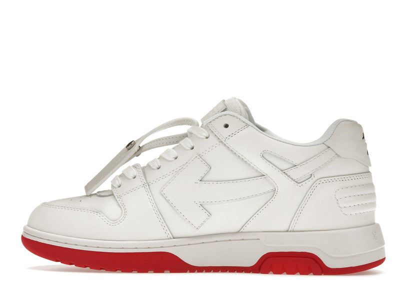 OFF-WHITE Out Of Office OOO Baskets basses Blanc Rouge 