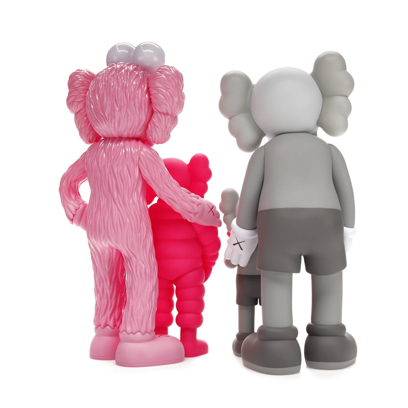 KAWS Family Vinylfiguren Grau/Pink