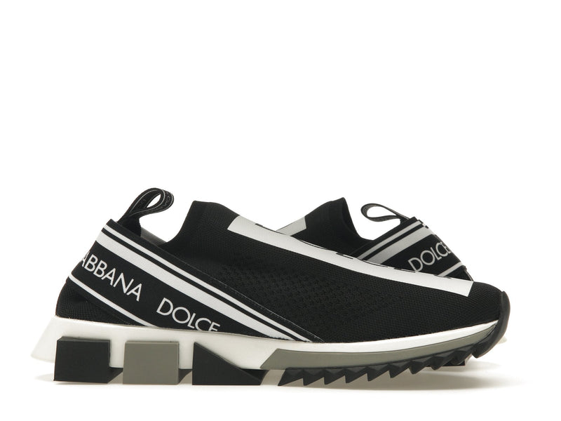 Dolce &amp; Gabbana Sorrento Logo Slip On Noir Gris Blanc