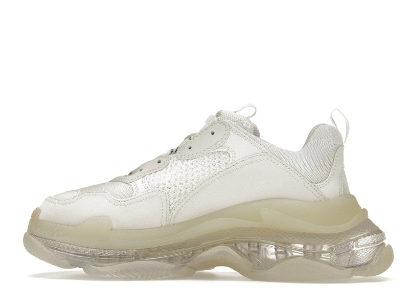 Balenciaga Triple S à semelle transparente blanche