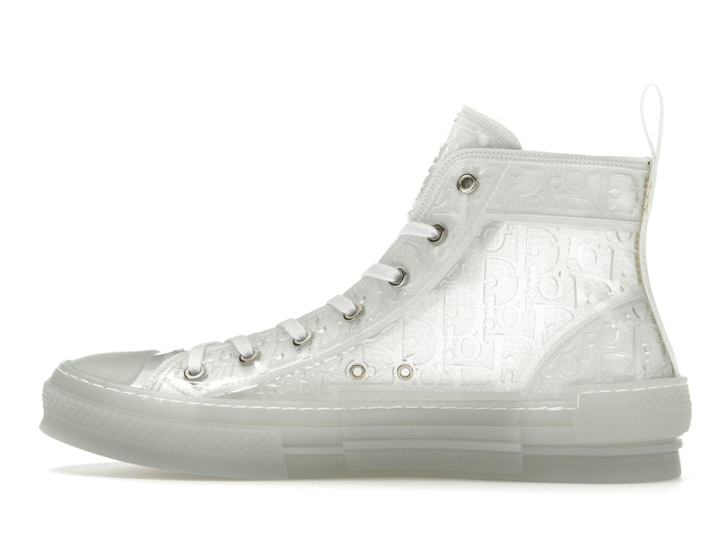 Dior B23 High Top Blanc Oblique en relief