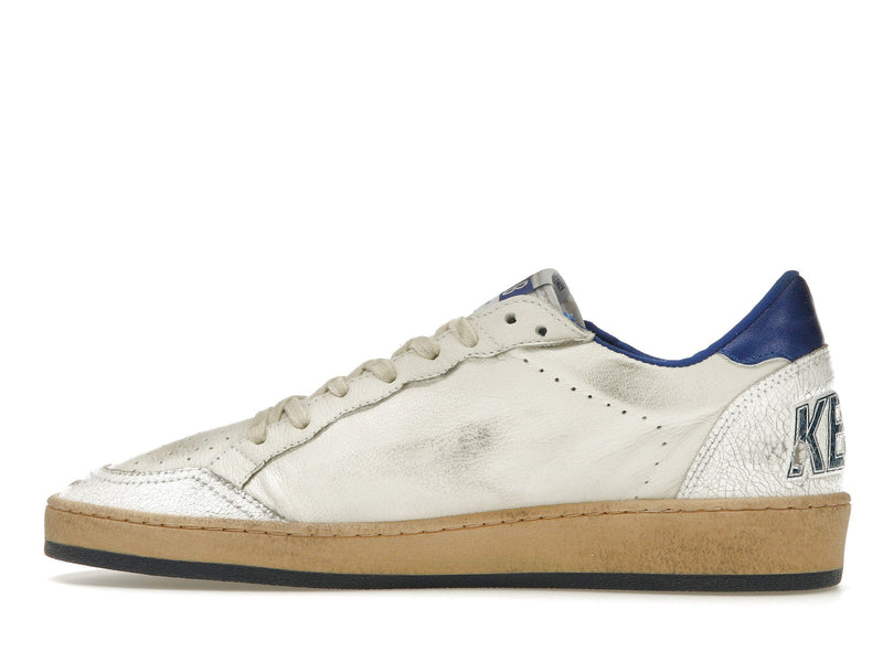 Golden Goose Ball-Star Low Blanc Bleuté 