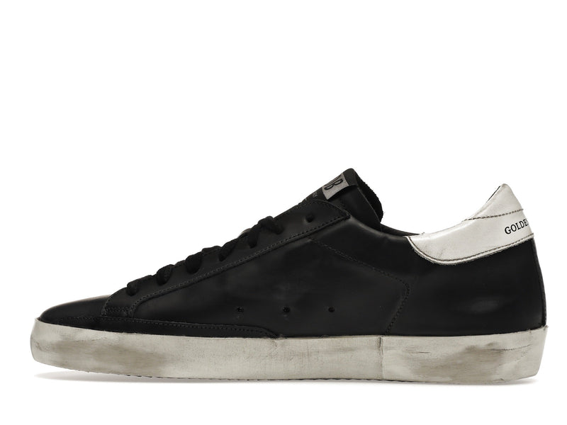 Golden Goose Super-Star Cuir Noir Blanc 