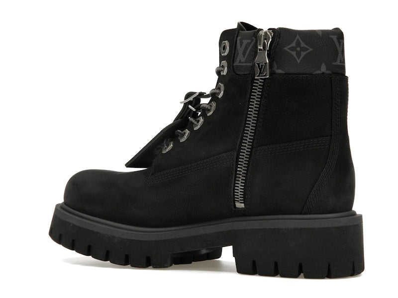 Bottines Louis Vuitton Timberland 6 pouces noires