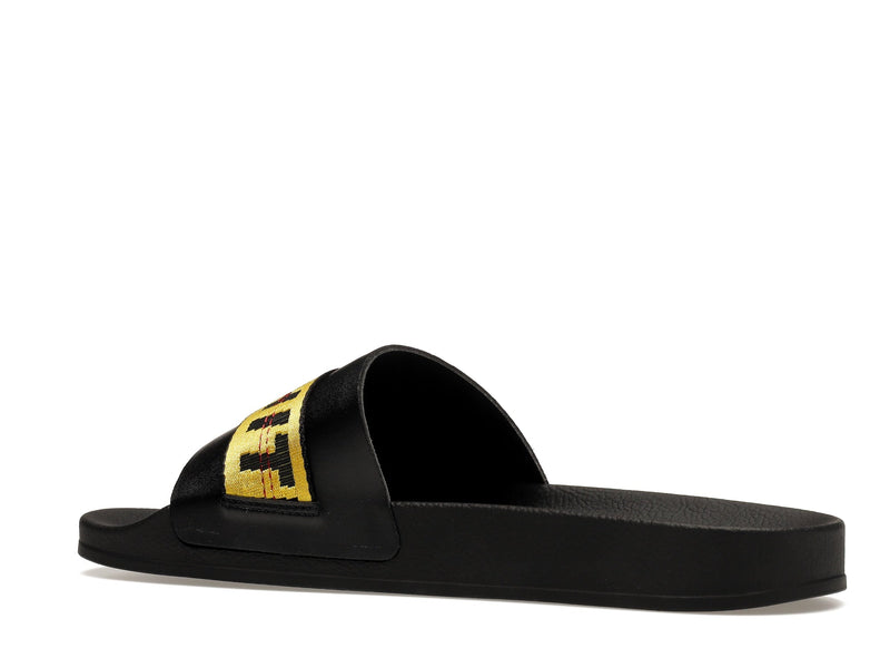 Sandales industrielles OFF-WHITE noires et jaunes