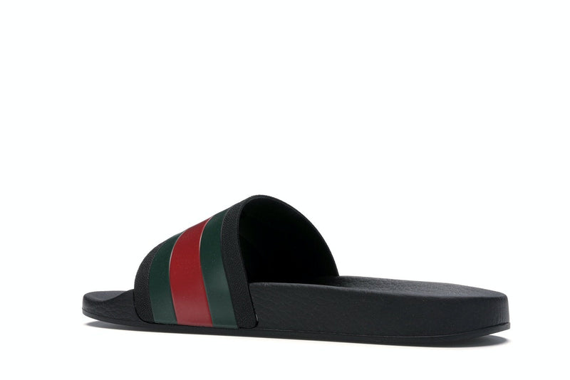 Claquettes en caoutchouc Gucci Rouge Vert