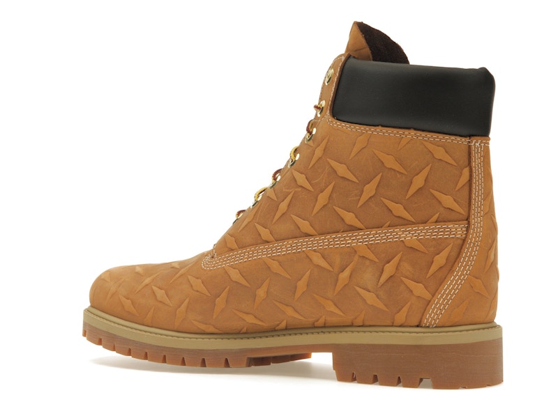 Timberland 6" Premium Waterproof Boot Supreme Diamond Plate Wheat