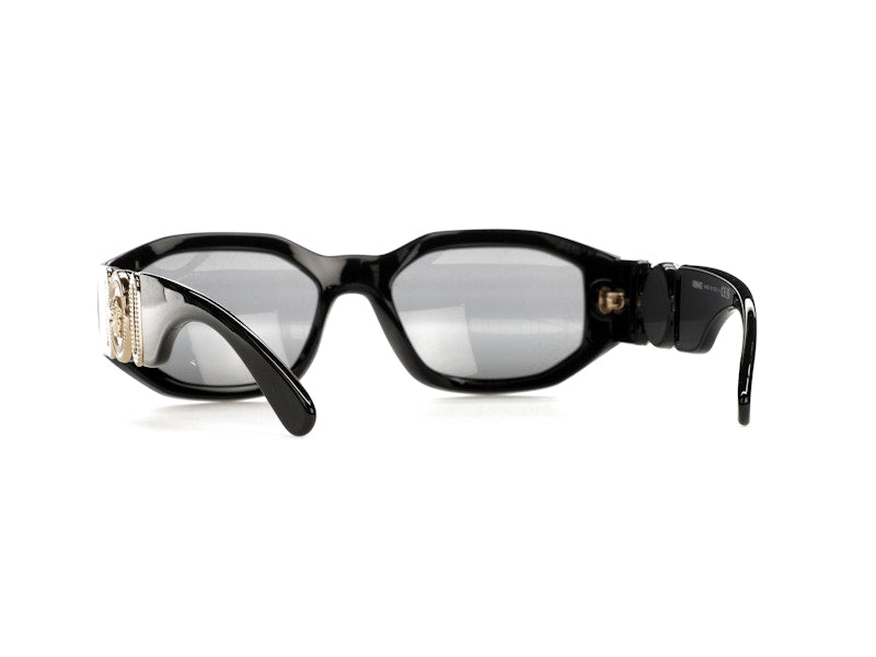 Versace Irregular Biggie Sonnenbrille Schwarz/Schwarz