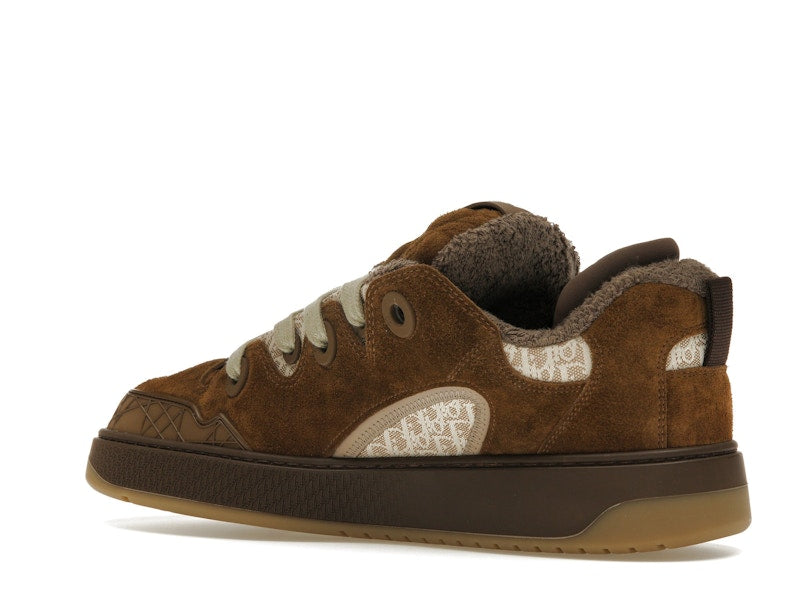 Dior B9S Skater ERL Daim marron avec jacquard Dior Oblique marron et beige