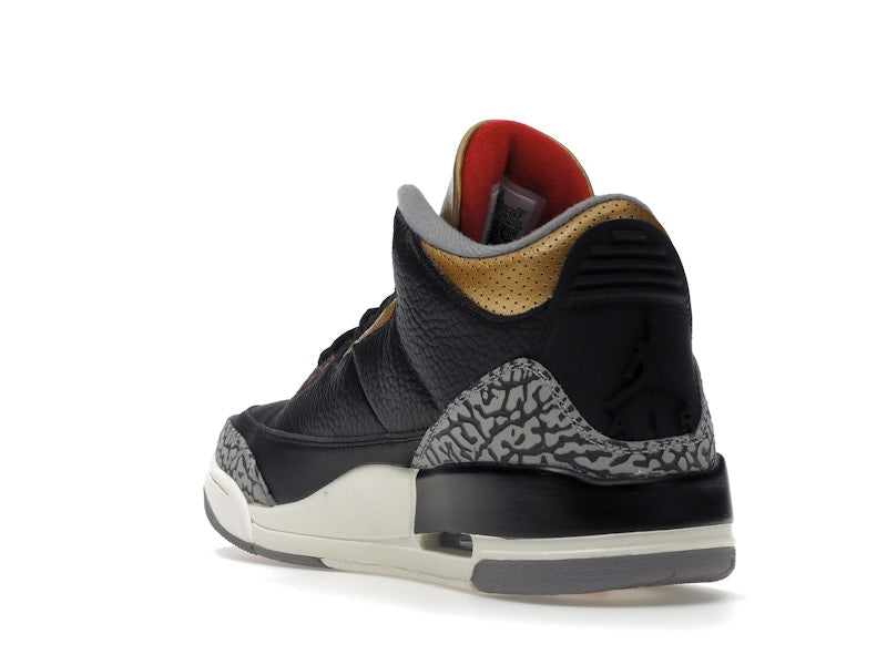 Jordan 3 Retro Noir Ciment Or