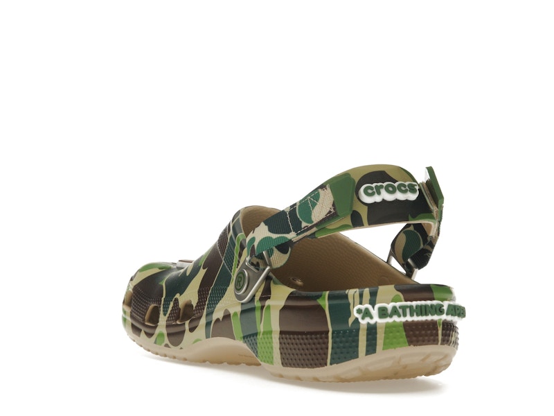 Crocs Classic Clog A Bathing Ape ABC Camo Vert