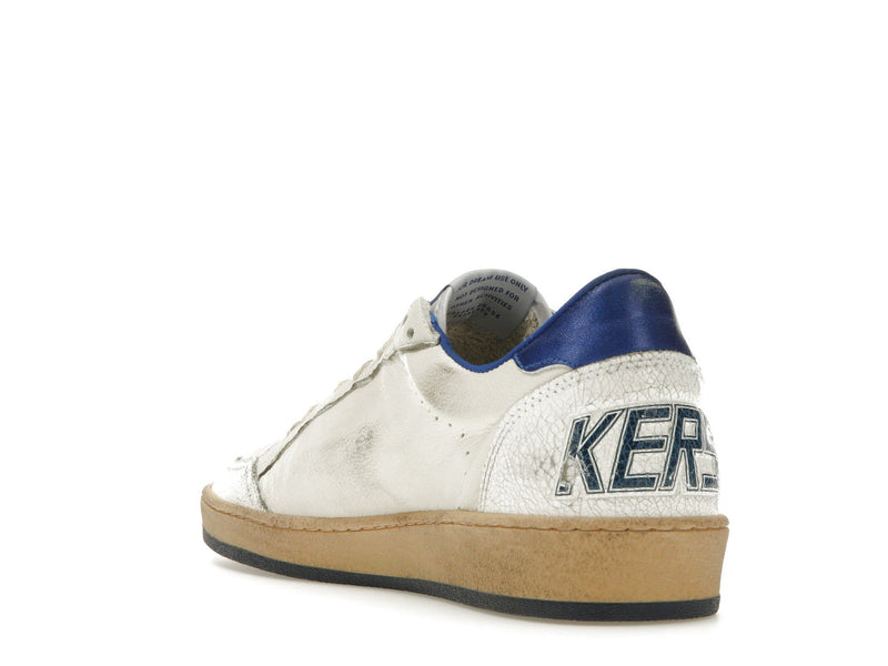 Golden Goose Ball-Star Low Blanc Bleuté 