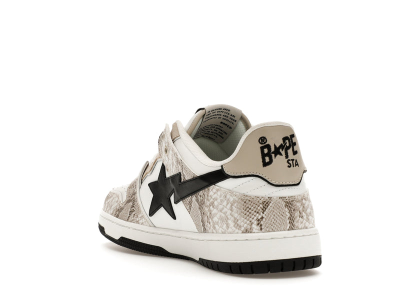 A Bathing Ape Sk8 Sta #1 Beige Schlangenhaut 