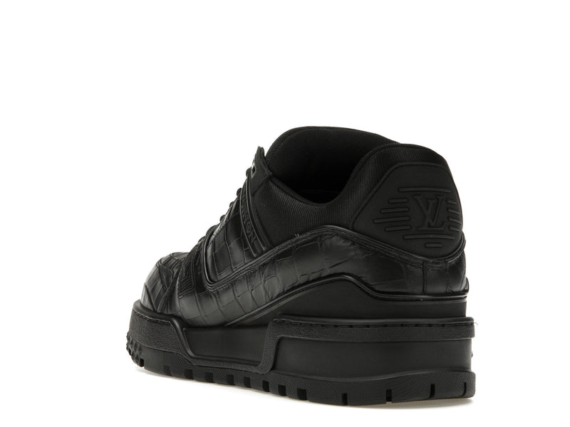 Baskets Louis Vuitton LV Trainer Maxi noires
