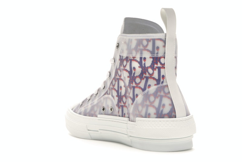 Dior B23 High Top Rouge Bleu Oblique