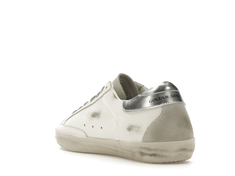 Golden Goose Super-Star Blanc Argent 