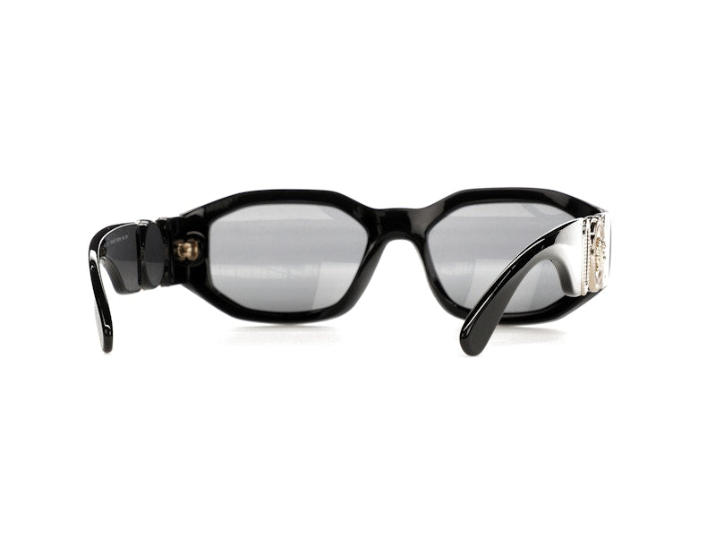 Versace Irregular Biggie Sonnenbrille Schwarz/Schwarz