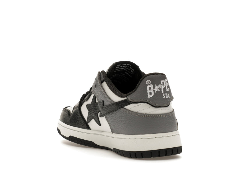 A Bathing Ape Sk8 Sta #5 Schwarz Weiß Grau
