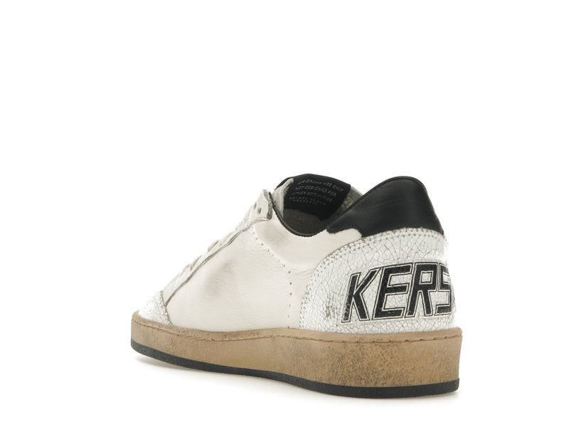 Golden Goose Ball-Star Low Blanc Nappa Noir Star 