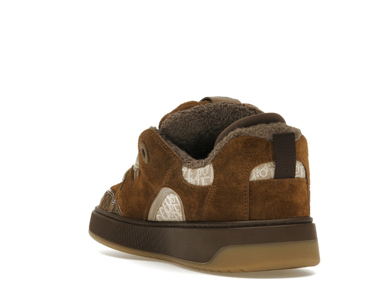 Dior B9S Skater ERL Daim marron avec jacquard Dior Oblique marron et beige