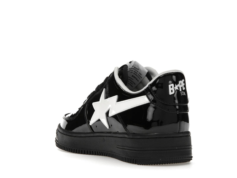 A Bathing Ape Bape Sta #2 Schwarzes Patent 