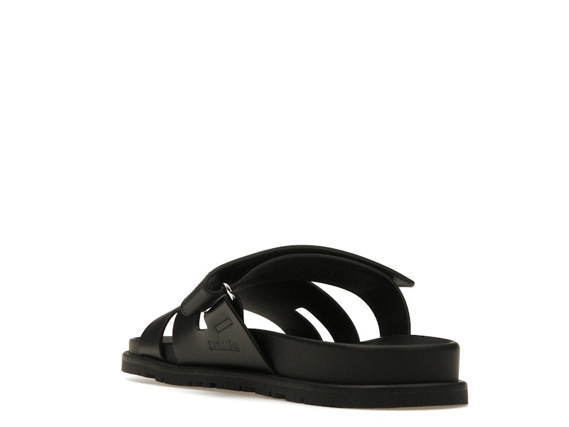 Hermes Chypre Sandal Noir Calfskin Leather