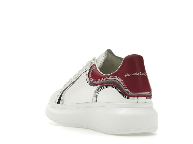 Alexander McQueen Grenat Blanc Oversize