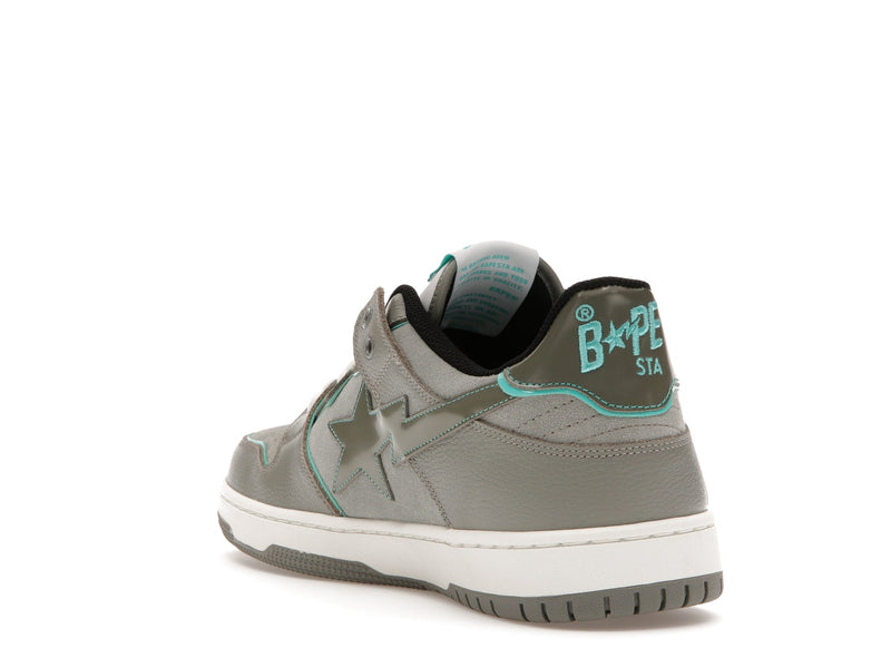 Un singe baignant Bape SK8 Sta Gris Turquoise 