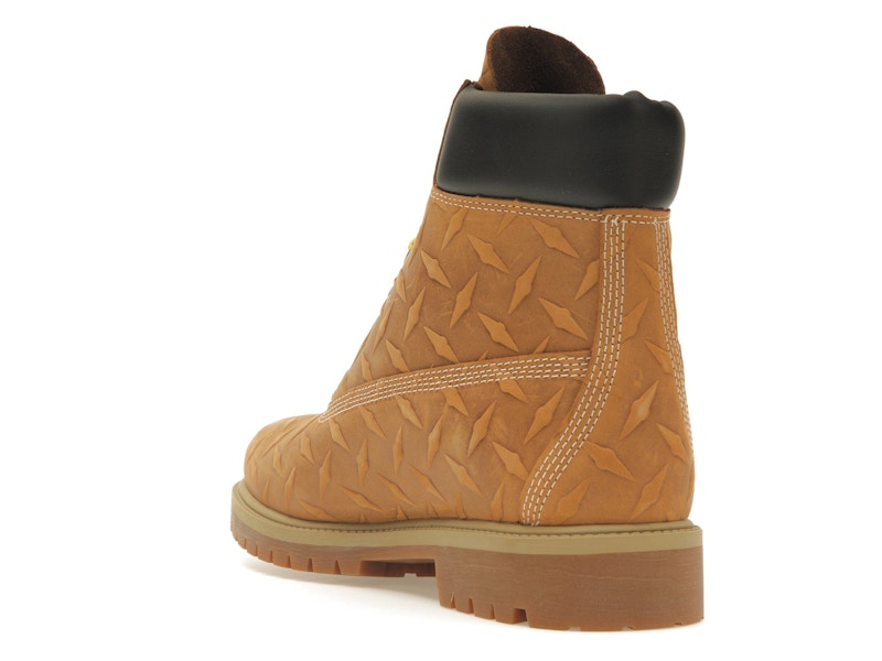 Timberland 6" Premium Waterproof Boot Supreme Diamond Plate Wheat