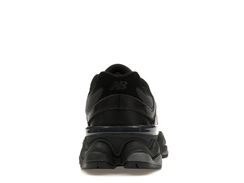 New Balance 9060 Triple Black Cuir
