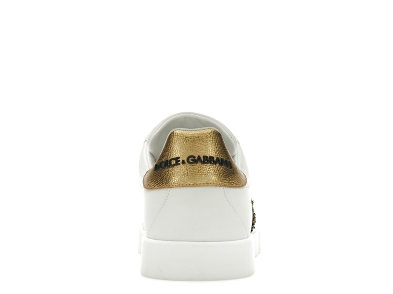 Dolce &amp; Gabbana Portofino Crown Patch Or Blanc