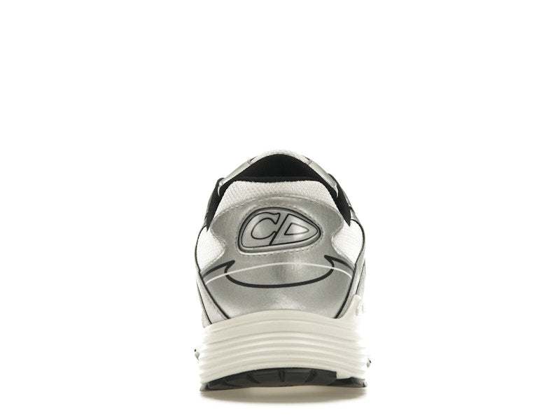 Dior B30 Blanc Mesh Cuir de veau métallisé argenté