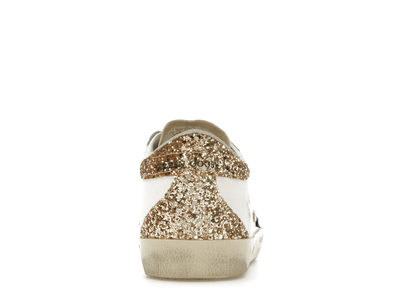 Golden Goose Super-Star Blanc Argent Or Paillettes (Femme) 