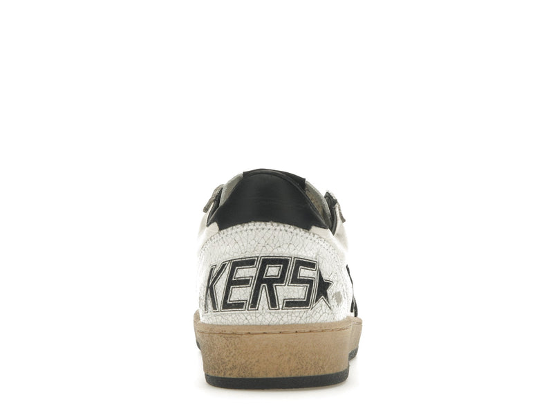 Golden Goose Ball-Star Low Blanc Nappa Noir Star 