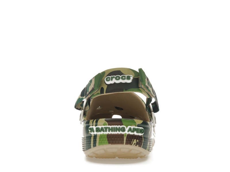 Crocs Classic Clog A Bathing Ape ABC Camo Vert