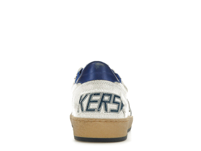 Golden Goose Ball-Star Low Blanc Bleuté 