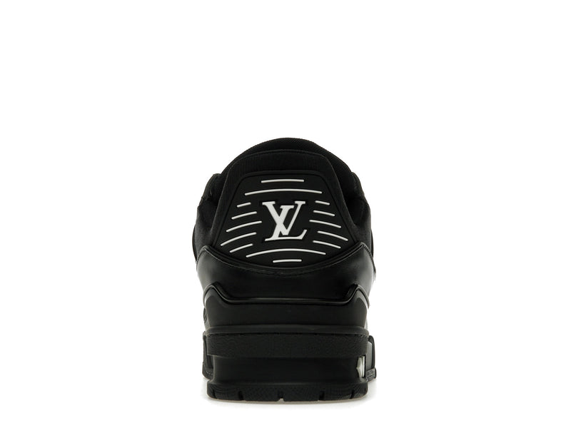 Baskets Louis Vuitton noires avec monogramme en relief