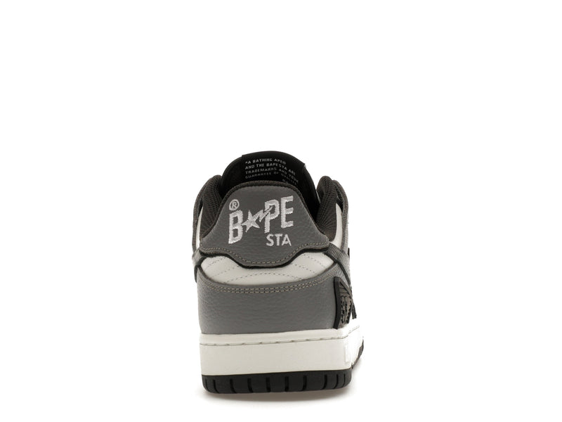 A Bathing Ape Sk8 Sta #5 Schwarz Weiß Grau