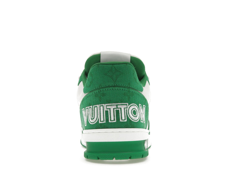 Louis Vuitton Trainer Green Monogram Denim