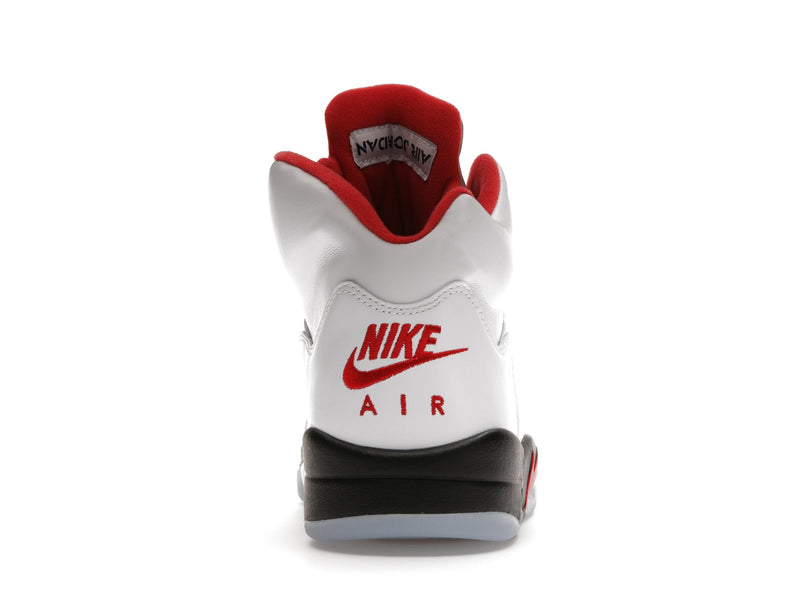Jordan 5 Retro Fire Red Languette Argentée (2020)