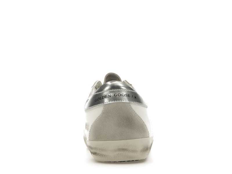 Golden Goose Super-Star Blanc Argent 