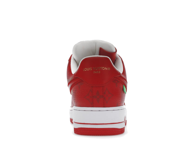 Louis Vuitton Nike Air Force 1 Low par Virgil Abloh Blanc Rouge