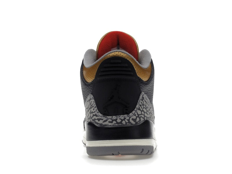 Jordan 3 Retro Noir Ciment Or