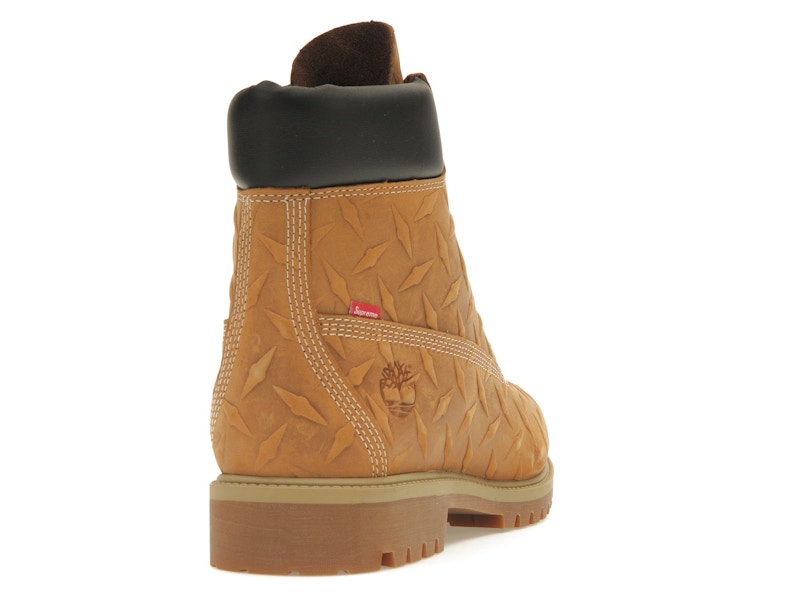 Timberland 6" Premium Waterproof Boot Supreme Diamond Plate Wheat