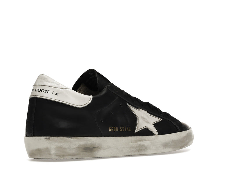 Golden Goose Super-Star Cuir Noir Blanc 