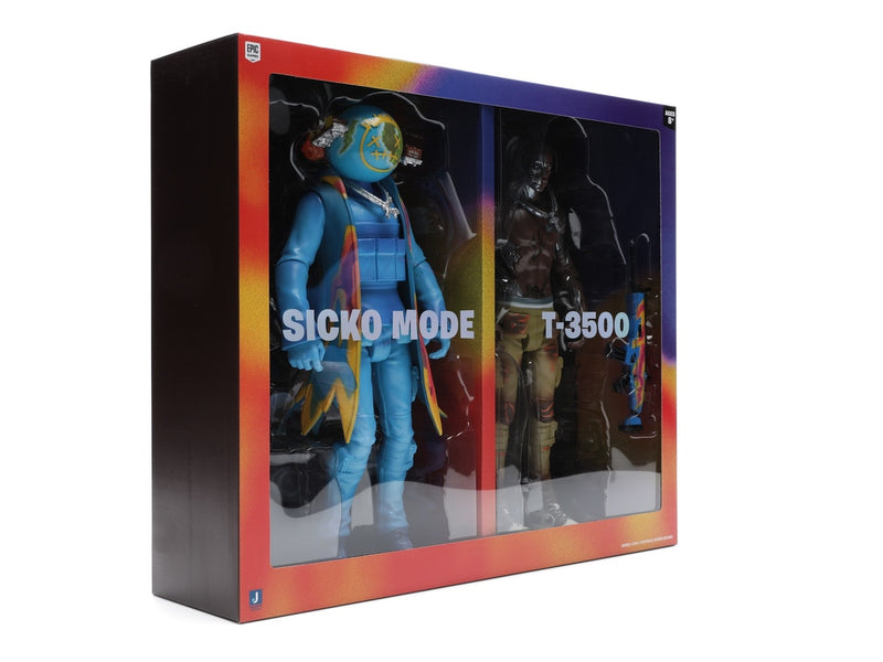 Ensemble de deux figurines Travis Scott Cactus Jack Fortnite 12 pouces 