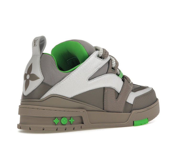 Baskets de skate Louis Vuitton LV Gris Vert