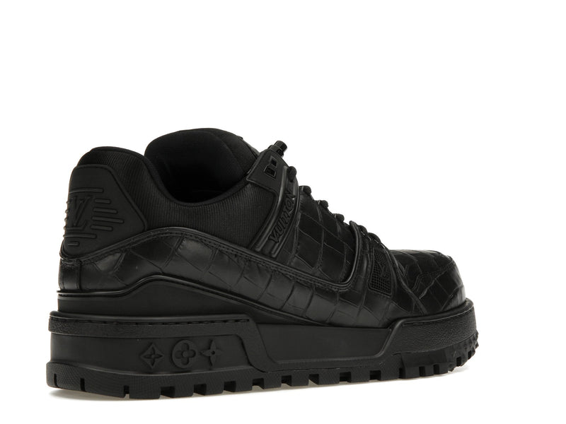 Baskets Louis Vuitton LV Trainer Maxi noires