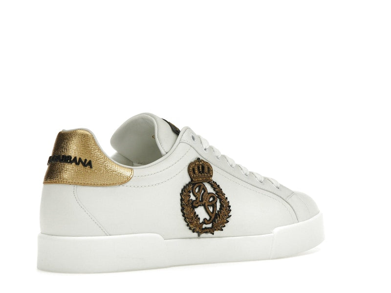 Dolce &amp; Gabbana Portofino Crown Patch Or Blanc